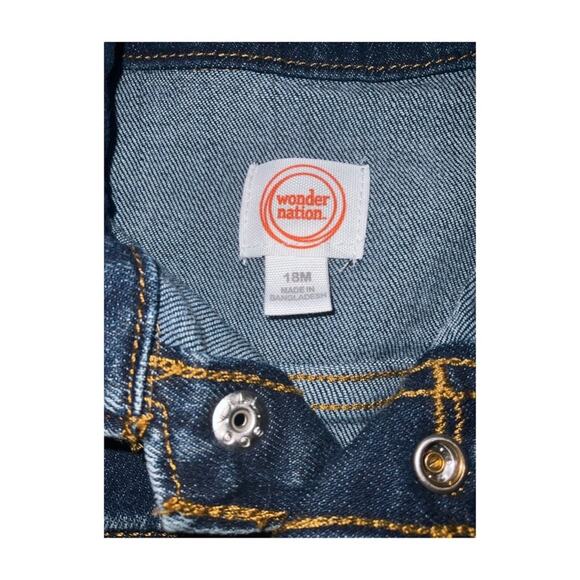 Wonder Nation Toddler Denim Jacket, Size 18M Distressed - Picture 3 of 3